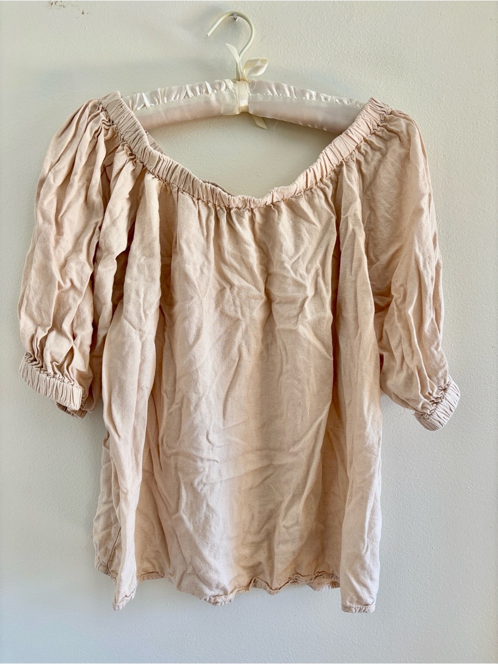 Primark Cream Off-Shoulder Peasant Blouse